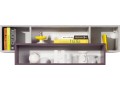 Zip, Shelf, 110x37x30cm  (Z11)