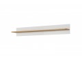 Ares Shelf cm - 138/20/20 cm, white with oak.