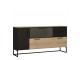 Cordoba Glazed Sideboard - 3 Doors 2 Drawers.  FREE UK DELIVERY W 1670 x H 855 x D 420mm