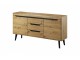 Adele - Sideboard - 160 / 83 / 40 cm, artisan oak + black trim