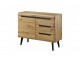 Adele - Sideboard - 107 / 83 / 40 cm, artisan oak + black trim