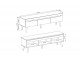 Adele - Tv unit - 160 / 50 / 40 cm, artisan oak + black trim