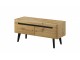 Adele - Tv unit - 107/ 50 / 40 cm, artisan oak + black trim