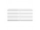 Nina - Wide Chest of 6 Drawers (3+3) in White High Gloss