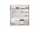 NELA 180cm wardrobe platinum + mirror