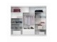 BELITA wardrobe 250cm, sonoma oak + mirrors + led lights