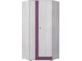 NET - Corner Wardrobe NX2 Purple/white pine