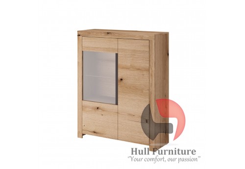 Evo - 2 Door Glazed Cabinet 103 / 130 / 39 cm