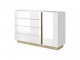 Ares - 1 Door 4 Drawers Sideboard, 138cm x 91,0 cm x 40cm