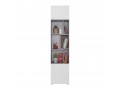 Simba - Bookcase, 45/ 190 / 40 cm - Concrete / White Lux / Oak  