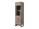 Arlo - Tall Display Unit, Oak Sand Grande / Grey Concrete, 56.2 cm x 194.6 cm x 39.6 cm