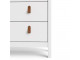 BARCELONA - Barcelona cabinet 2 doors w/glass + 3 drawers in White. W 778.5 x H 1990 x D 325 mm, FREE UK DELIVERY