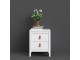 BARCELONA - Bedside Table 2 drawers in White. W 436 x H 541 x D 384 mm, FREE UK DELIVERY 	