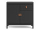 BARCELONA - Sideboard 2 doors + 1 drawer in Black. W 821 x H 797 x D 384 mm, FREE UK DELIVERY