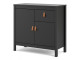 BARCELONA - Sideboard 2 doors + 1 drawer in Black. W 821 x H 797 x D 384 mm, FREE UK DELIVERY