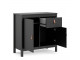 BARCELONA - Sideboard 2 doors + 1 drawer in Black. W 821 x H 797 x D 384 mm, FREE UK DELIVERY