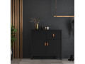 BARCELONA - Sideboard 2 doors + 1 drawer in Black. W 821 x H 797 x D 384 mm, FREE UK DELIVERY