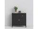 BARCELONA - Sideboard 2 doors + 1 drawer in Black. W 821 x H 797 x D 384 mm, FREE UK DELIVERY