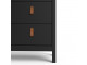 BARCELONA - unit 2 doors w/glass + 3 drawers in Black. W 778.5 x H 1990 x D 325 mm, FREE UK DELIVERY