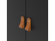 BARCELONA - Wardrobe with 2 doors in Black. W 1021 x H 1990 x D 584 mm, FREE UK DELIVERY