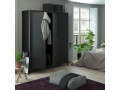 BARCELONA - Wardrobe with 3 doors in Black. W 1498 x H 1990 x D 584 mm, FREE UK DELIVERY