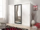 VICTORIA II 250cm-White - Sliding door wardrobe with mirror