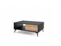 Dylan - Coffee table, Oak / Black, 104cm 