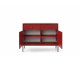 Molly Sideboard Burgundy Colour 104cm wide Black Metal Stand