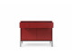 Molly Sideboard Burgundy Colour 104cm wide Black Metal Stand