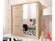 MAJA I 200cm - Oak sonoma - Sliding door wardrobe with mirror