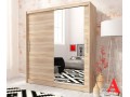 MAJA I 200cm - Oak sonoma - Sliding door wardrobe with mirror