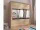 MAJA IV 200cm - Oak sonoma - Sliding door wardrobe with mirror