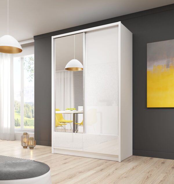 Wardrobe Aria 130cm white hull furniture