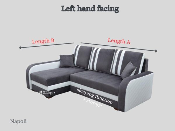 Napoli Corner Sofa Bed