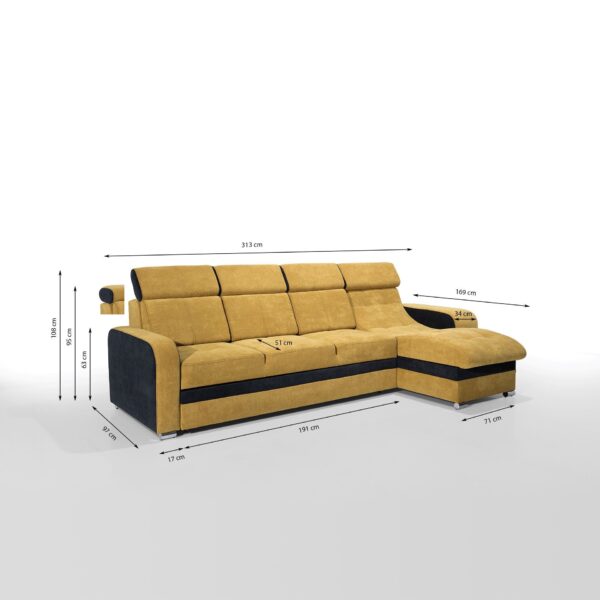 Bristol corner sofa bed