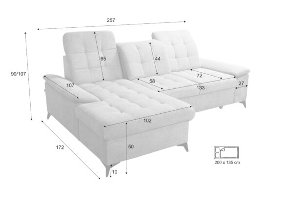 Neo Mini Corner Sofa Bed